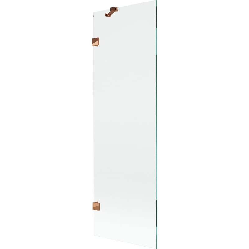 Mexen Lunar parawan nawannowy 1-skrzydłowy 60 x 150 cm, transparent, różowe złoto - 897-060-000-60-00