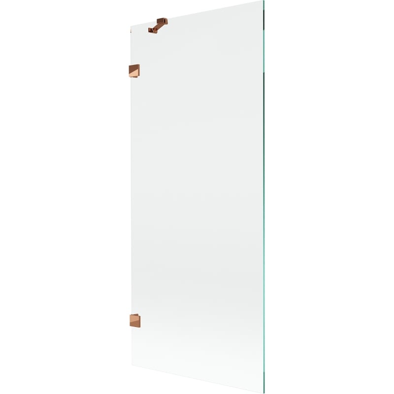 Mexen Lunar parawan nawannowy 1-skrzydłowy 80 x 150 cm, transparent, różowe złoto - 897-080-000-60-00