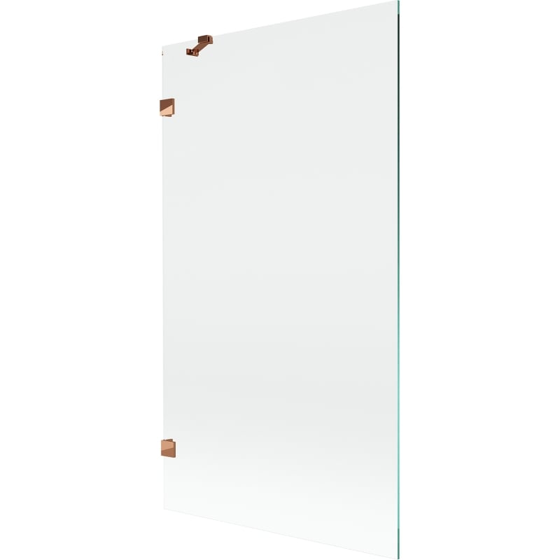 Mexen Lunar parawan nawannowy 1-skrzydłowy 100 x 150 cm, transparent, różowe złoto - 897-100-000-60-00