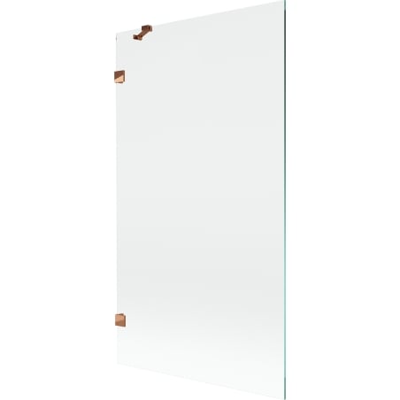 Mexen Lunar parawan nawannowy 1-skrzydłowy 100 x 150 cm, transparent, różowe złoto - 897-100-000-60-00