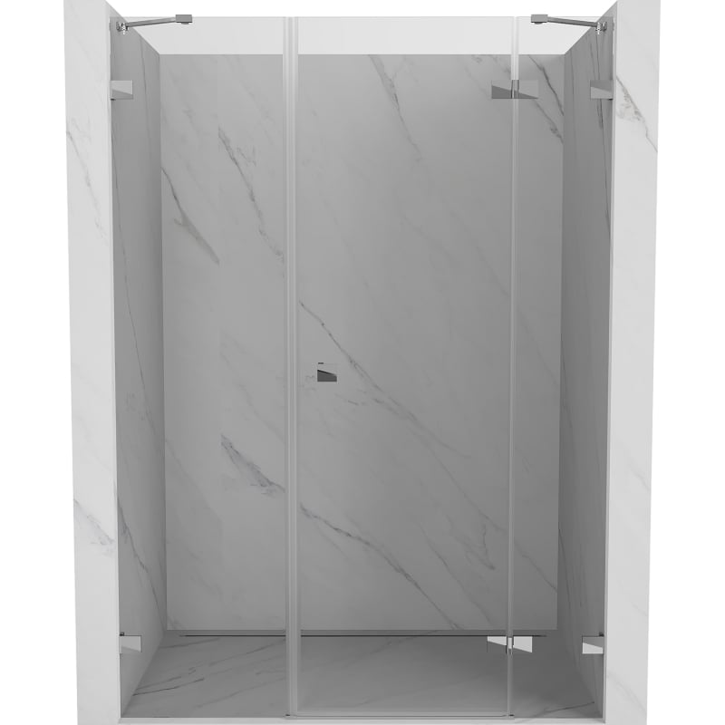 Mexen Lunar drzwi prysznicowe uchylne prawe 120 cm, transparent, chrom - 834S-120-050-01-00-P
