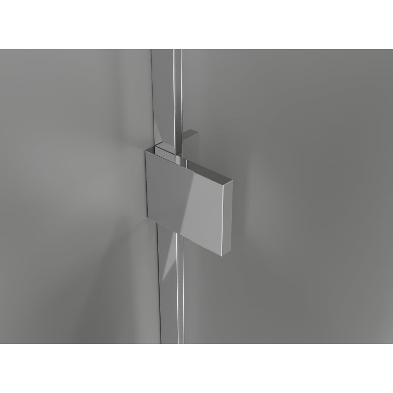 Mexen Lunar drzwi prysznicowe uchylne prawe 125 cm, transparent, chrom - 834S-125-050-01-00-P