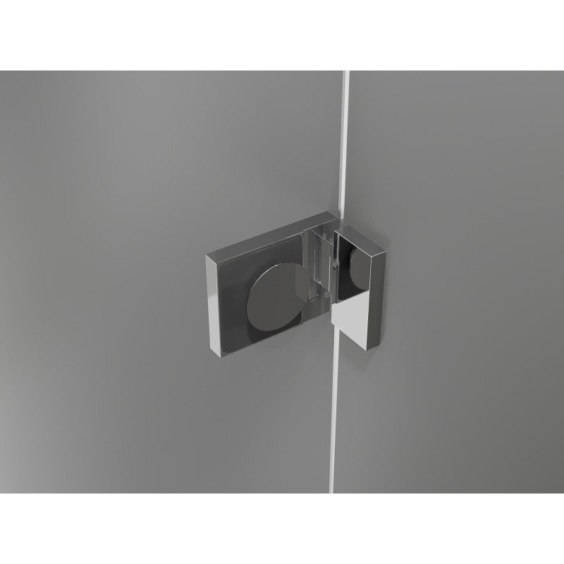 Mexen Lunar drzwi prysznicowe uchylne prawe 125 cm, transparent, chrom - 834S-125-050-01-00-P