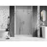 Mexen Lunar drzwi prysznicowe uchylne prawe 130 cm, transparent, chrom - 834S-130-050-01-00-P
