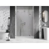 Mexen Lunar drzwi prysznicowe uchylne prawe 130 cm, transparent, chrom - 834S-130-050-01-00-P