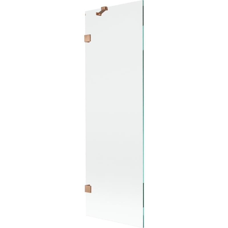 Mexen Lunar parawan nawannowy 1-skrzydłowy 60 x 150 cm, transparent, miedź szczotkowana - 897-060-000-65-00