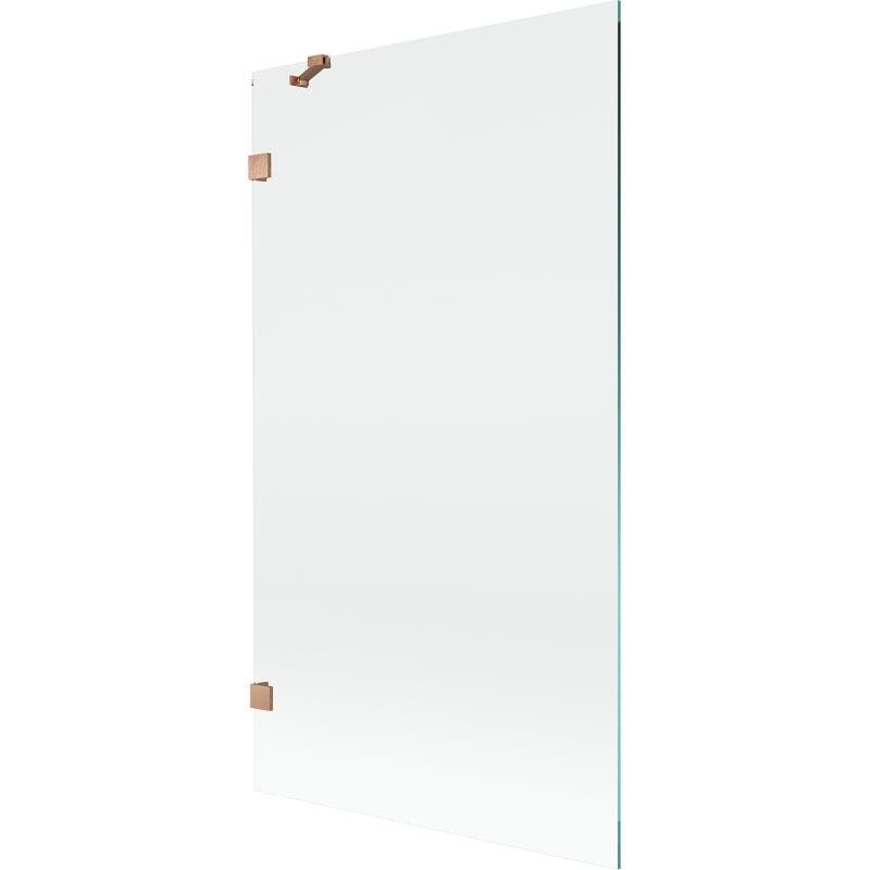 Mexen Lunar parawan nawannowy 1-skrzydłowy 100 x 150 cm, transparent, miedź szczotkowana - 897-100-000-65-00