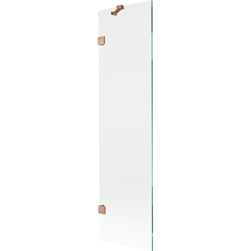 Mexen Lunar parawan nawannowy 1-skrzydłowy 50 x 150 cm, transparent, miedź szczotkowana - 897-050-000-65-00
