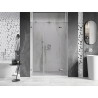 Mexen Lunar drzwi prysznicowe uchylne prawe 145 cm, transparent, chrom - 834S-145-050-01-00-P