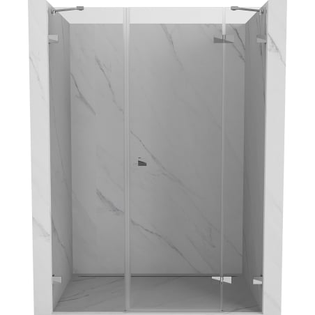 Mexen Lunar drzwi prysznicowe uchylne prawe 155 cm, transparent, chrom - 834S-155-050-01-00-P