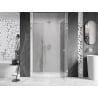 Mexen Lunar drzwi prysznicowe uchylne prawe 155 cm, transparent, chrom - 834S-155-050-01-00-P