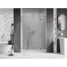Mexen Lunar drzwi prysznicowe uchylne prawe 155 cm, transparent, chrom - 834S-155-050-01-00-P