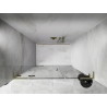 Mexen Lunar L drzwi prysznicowe uchylne lewe 145 cm, transparent, złote szczotkowane - 834SL-145-050-55-00-L