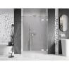 Mexen Lunar drzwi prysznicowe uchylne prawe 140 cm, transparent, białe - 834S-140-050-20-00-P