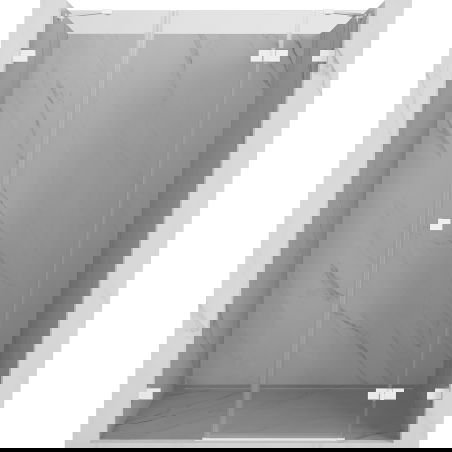 Mexen Lunar drzwi prysznicowe uchylne prawe 155 cm, transparent, białe - 834S-155-050-20-00-P