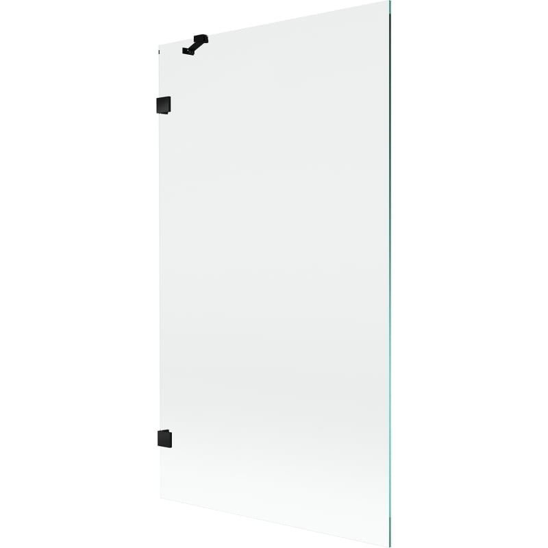 Mexen Lunar parawan nawannowy 1-skrzydłowy 100 x 150 cm, transparent, czarny - 897-100-000-70-00