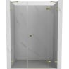 Mexen Lunar drzwi prysznicowe uchylne prawe 120 cm, transparent, złote - 834S-120-050-50-00-P