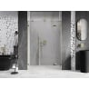 Mexen Lunar drzwi prysznicowe uchylne prawe 120 cm, transparent, złote - 834S-120-050-50-00-P