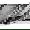 Mexen Lunar drzwi prysznicowe uchylne prawe 130 cm, transparent, złote - 834S-130-050-50-00-P