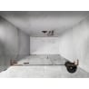 Mexen Lunar L drzwi prysznicowe uchylne lewe 140 cm, transparent, różowe złoto - 834SL-140-050-60-00-L