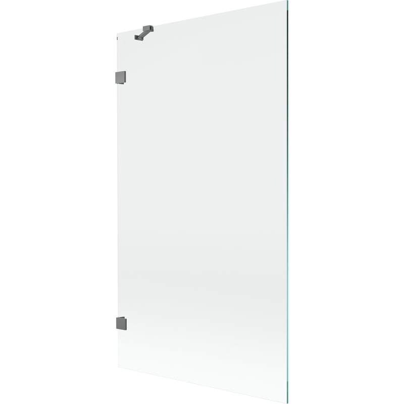 Mexen Lunar parawan nawannowy 1-skrzydłowy 100 x 150 cm, transparent, gun metal - 897-100-000-95-00