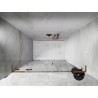 Mexen Lunar L drzwi prysznicowe uchylne lewe 145 cm, transparent, różowe złoto - 834SL-145-050-60-00-L