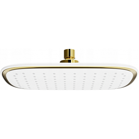 Mexen D-49 deszczownica 25x29 cm, biała/złota - 79749-25