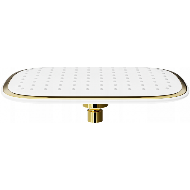 Mexen D-49 deszczownica 25x29 cm, biała/złota - 79749-25