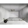Mexen Lunar drzwi prysznicowe uchylne prawe 120 cm, transparent, złote szczotkowane - 834S-120-050-55-00-P