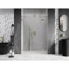 Mexen Lunar drzwi prysznicowe uchylne prawe 140 cm, transparent, złote szczotkowane - 834S-140-050-55-00-P