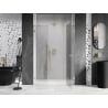 Mexen Lunar drzwi prysznicowe uchylne prawe 140 cm, transparent, złote szczotkowane - 834S-140-050-55-00-P