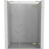 Mexen Lunar drzwi prysznicowe uchylne prawe 160 cm, transparent, złote szczotkowane - 834S-160-050-55-00-P
