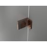 Mexen Lunar drzwi prysznicowe uchylne prawe 135 cm, transparent, różowe złoto - 834S-135-050-60-00-P