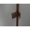 Mexen Lunar drzwi prysznicowe uchylne prawe 140 cm, transparent, różowe złoto - 834S-140-050-60-00-P