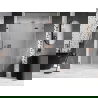 Mexen Lunar drzwi prysznicowe uchylne prawe 155 cm, transparent, różowe złoto - 834S-155-050-60-00-P