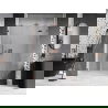 Mexen Lunar drzwi prysznicowe uchylne prawe 155 cm, transparent, różowe złoto - 834S-155-050-60-00-P