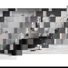 Mexen Lunar drzwi prysznicowe uchylne prawe 125 cm, transparent, miedź szczotkowana - 834S-125-050-65-00-P
