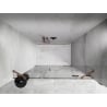 Mexen Lunar drzwi prysznicowe uchylne prawe 155 cm, transparent, miedź szczotkowana - 834S-155-050-65-00-P
