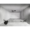 Mexen Lunar drzwi prysznicowe uchylne prawe 140 cm, transparent, gun gray szczotkowany - 834S-140-050-66-00-P