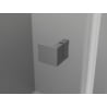 Mexen Lunar drzwi prysznicowe uchylne prawe 145 cm, transparent, gun gray szczotkowany - 834S-145-050-66-00-P
