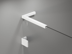 Mexen Lunar L parawan nawannowy 1-skrzydłowy 60 x 150 cm, transparent, biały - 897L-060-000-20-00