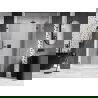 Mexen Lunar drzwi prysznicowe uchylne prawe 155 cm, transparent, gun gray szczotkowany - 834S-155-050-66-00-P
