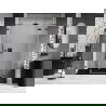 Mexen Lunar drzwi prysznicowe uchylne prawe 155 cm, transparent, gun gray szczotkowany - 834S-155-050-66-00-P
