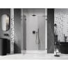 Mexen Lunar L drzwi prysznicowe uchylne lewe 120 cm, transparent, gun gray szczotkowany - 834SL-120-050-66-00-L