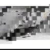 Mexen Lunar drzwi prysznicowe uchylne prawe 140 cm, transparent, czarne - 834S-140-050-70-00-P