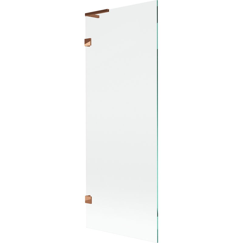 Mexen Lunar L parawan nawannowy 1-skrzydłowy 70 x 150 cm, transparent, różowe złoto - 897L-070-000-60-00