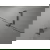 Mexen Lunar drzwi prysznicowe uchylne prawe 135 cm, transparent, gun metal - 834S-135-050-95-00-P