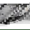 Mexen Lunar drzwi prysznicowe uchylne prawe 135 cm, transparent, gun metal - 834S-135-050-95-00-P