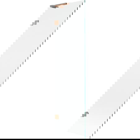 Mexen Lunar L parawan nawannowy 1-skrzydłowy 50 x 150 cm, transparent, miedź szczotkowana - 897L-050-000-65-00