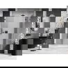 Mexen Lunar drzwi prysznicowe uchylne prawe 155 cm, transparent, gun metal - 834S-155-050-95-00-P